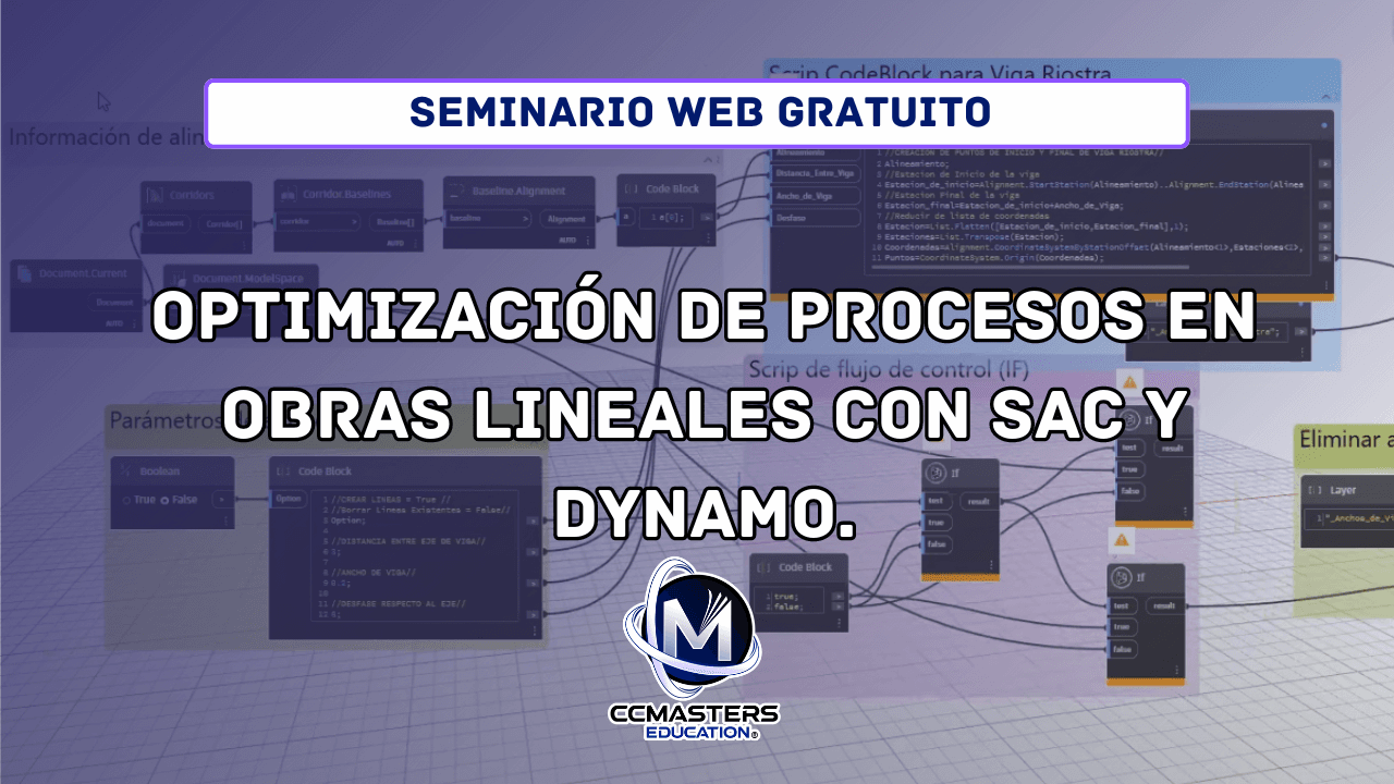 Optimización de procesos en obras lineales con SAC y DYNAMO