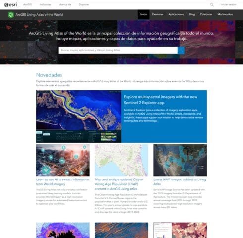 Living Atlas of the World de Esri