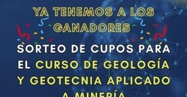 Sorteo Geología y Geotecnia aplicado a minería