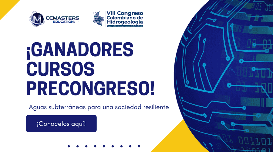 Ganadores cursos precongreso Colombiano Hidrogeología!