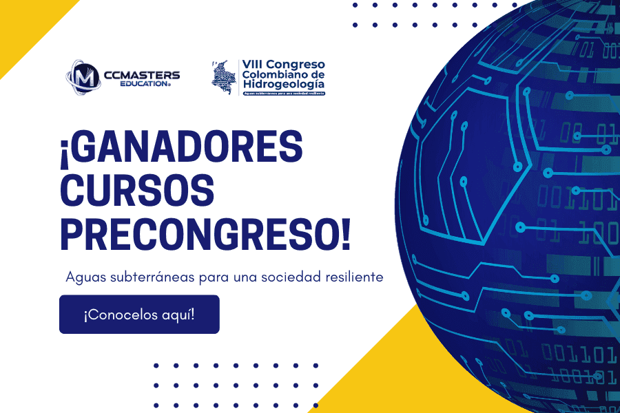 Ganadores cursos precongreso Colombiano Hidrogeología!